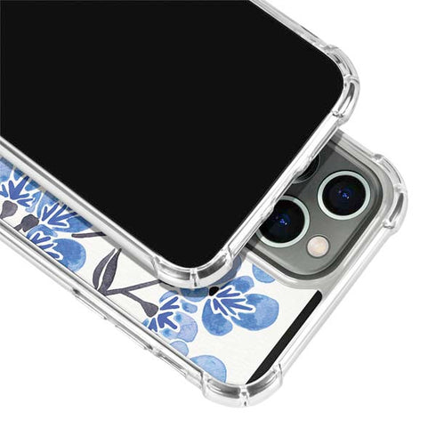 Cat Coq Blue Cherry Blossoms iPhone 14 Pro Clear Case